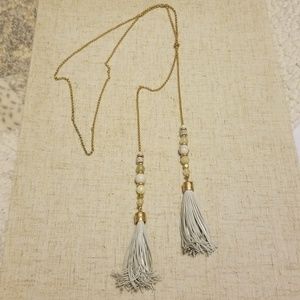 Long tassle necklace